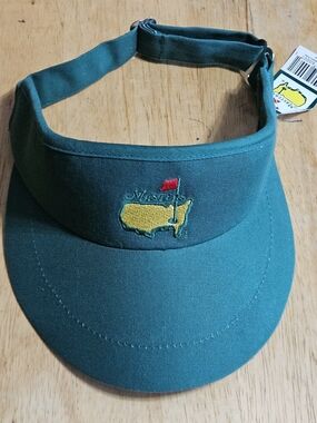 Vintage Masters Golf American Needle Green Visor